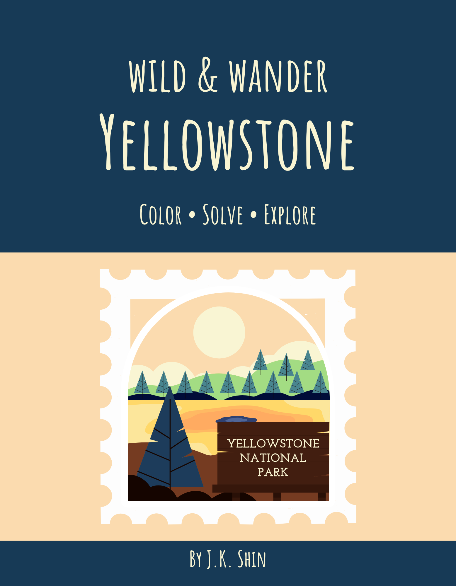 Wild & Wander Yellowstone activity book cover